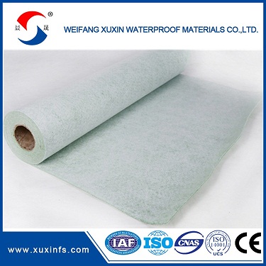 Polyethylene polyester composite waterproofing membrane